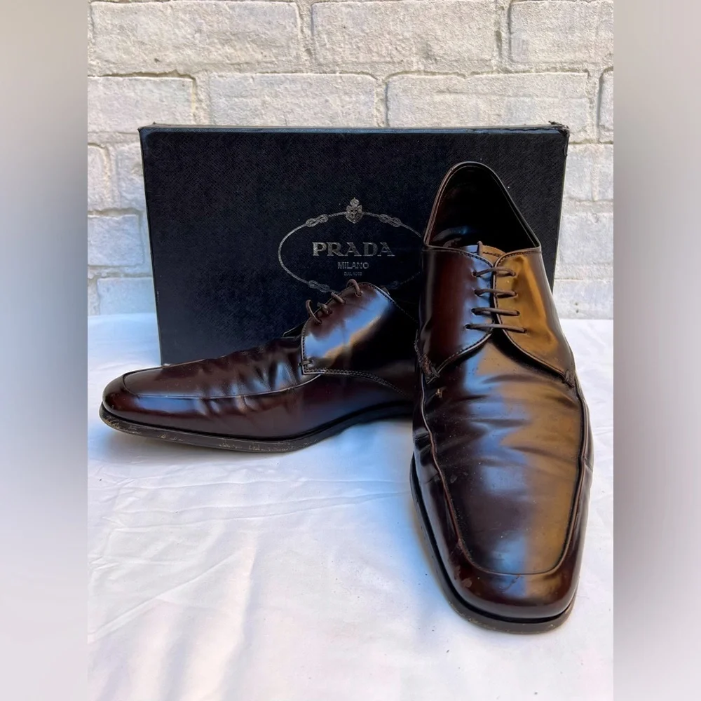 PRADA Leather Derby Shoes